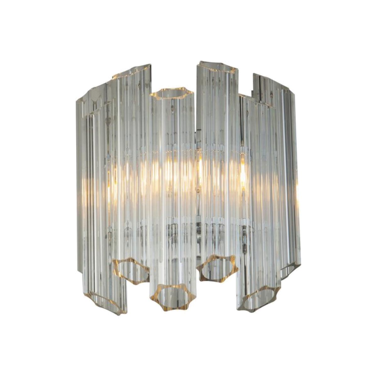 Liang & Eimil Quartz Wall Light Clear Translucent Crystal & Polished Nickel – image 1