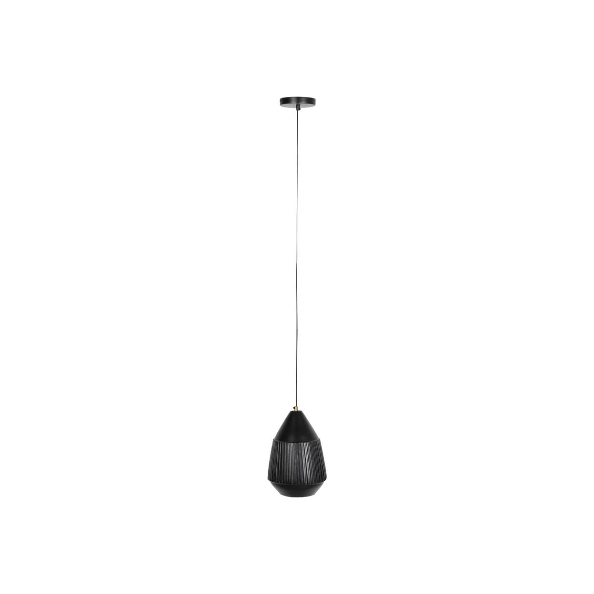 Olivia's Nordic Living Collection Ayla Pendant Light in Black / Wide