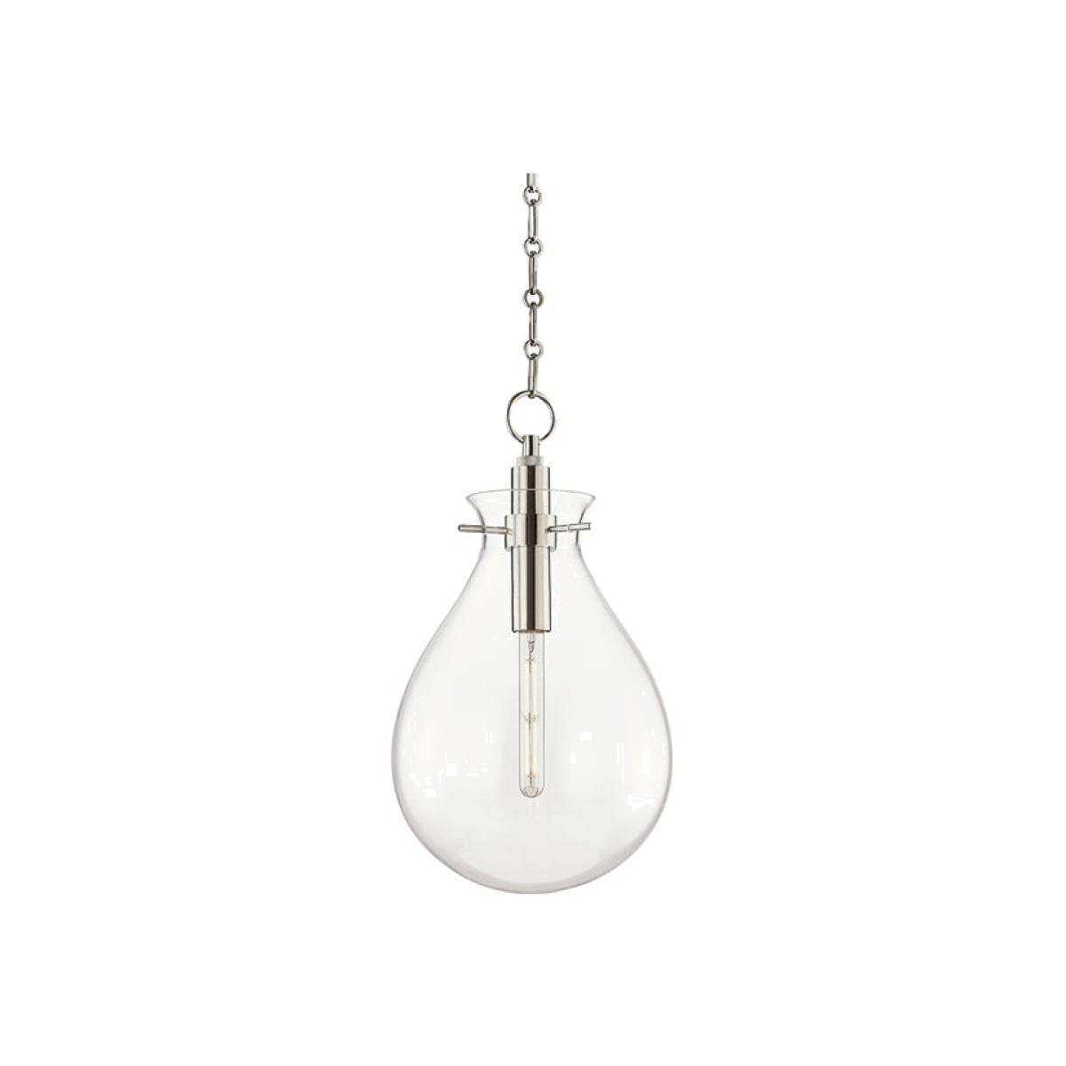 Hudson Valley Lighting Ivy Steel 1 Light Medium Pendant (BKO102-PN-CE) | Outlet