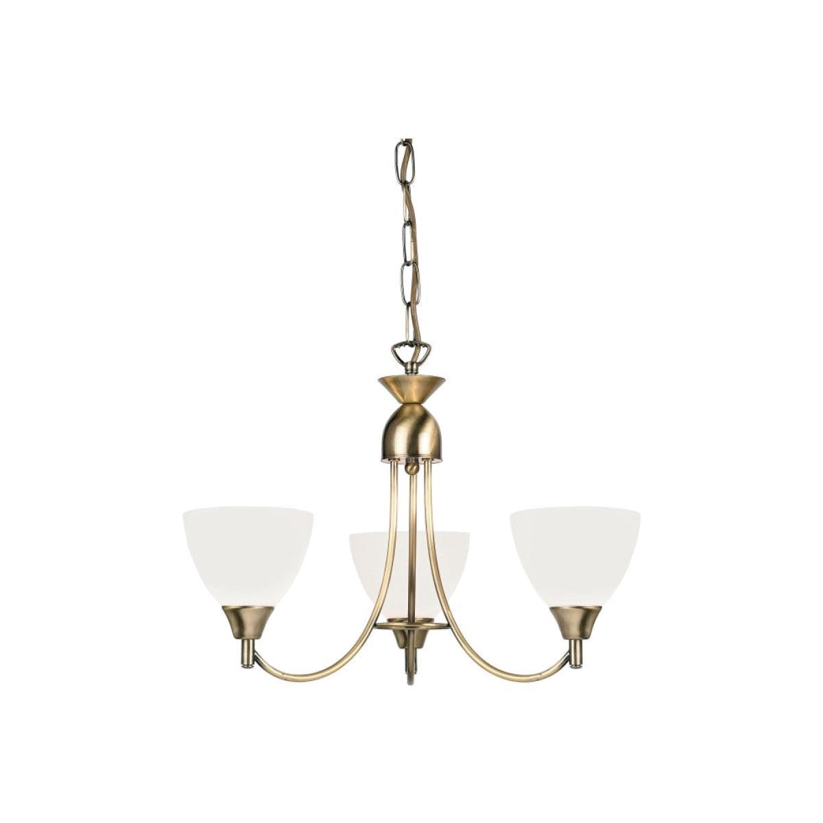 Gallery Direct Alton 3 Pendant Light Antique Brass