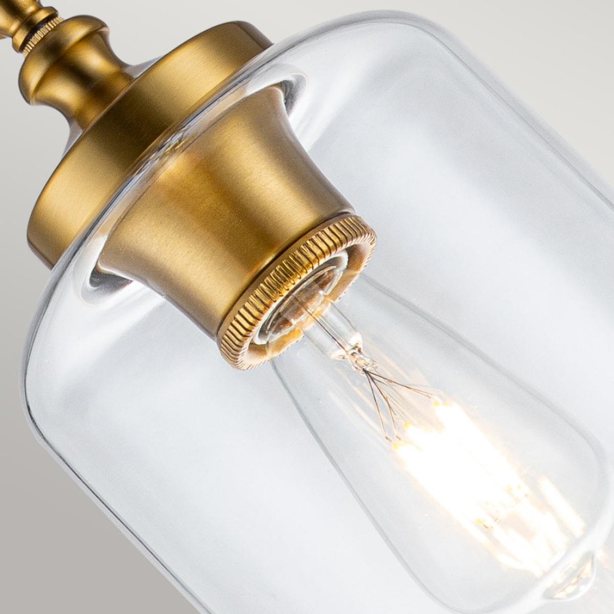Feiss Hounslow 1 Light Mini Pendant Light in Brass – image 5