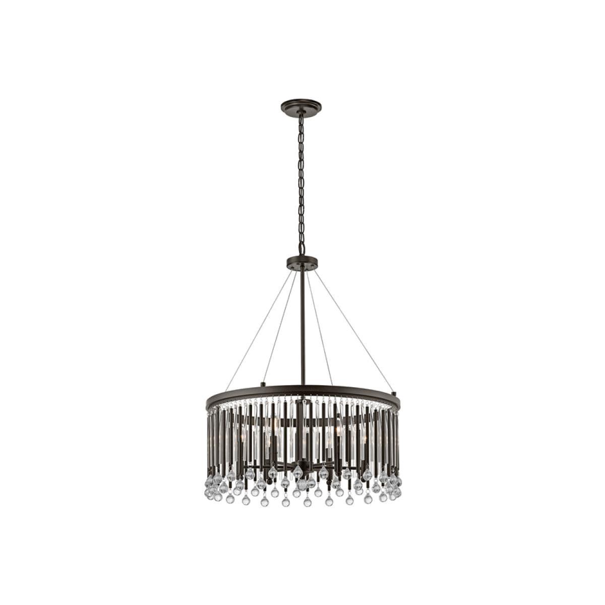 Elstead Piper 6 Pendant Light Espresso – image 1