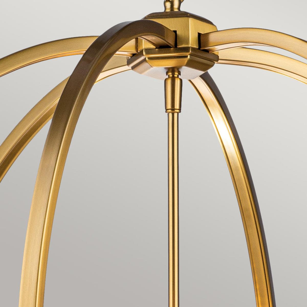Feiss Corinne 6 Light Pendant Light in Brass – image 3