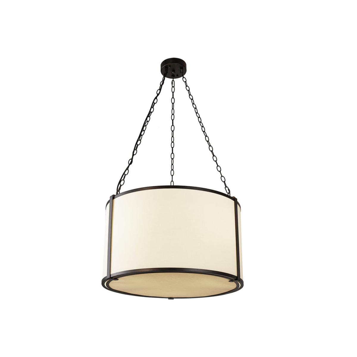 Liang & Eimil Baltimore Pendant Lamp - Matt Black & White Linen – image 4