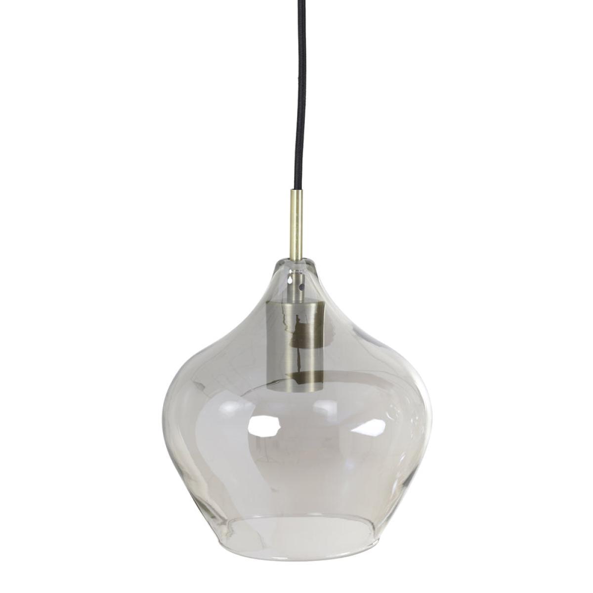 Light & Living Rakel Pendant Antique Bronze And Smoked Glass – image 9