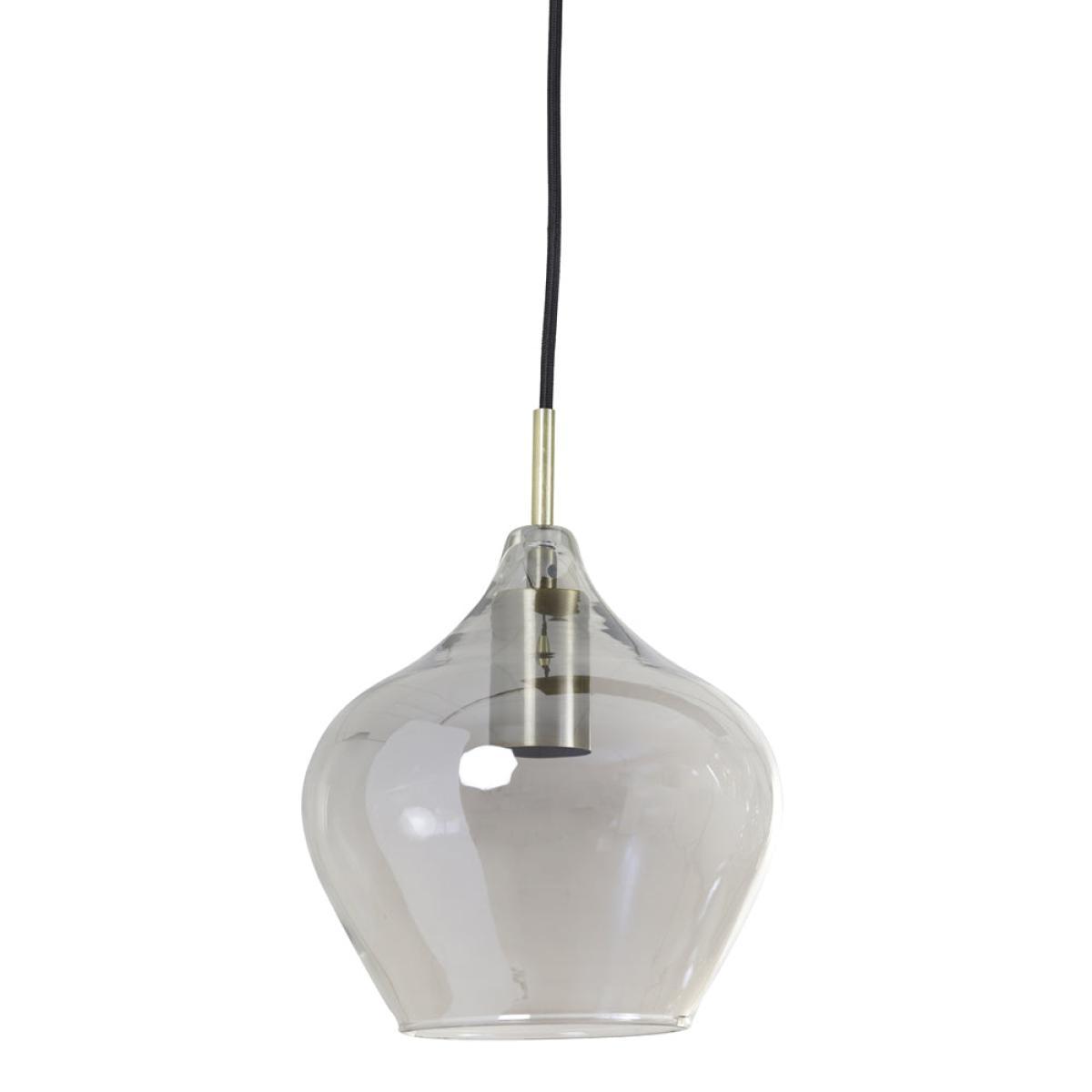 Light & Living Rakel Pendant Antique Bronze And Smoked Glass – image 10