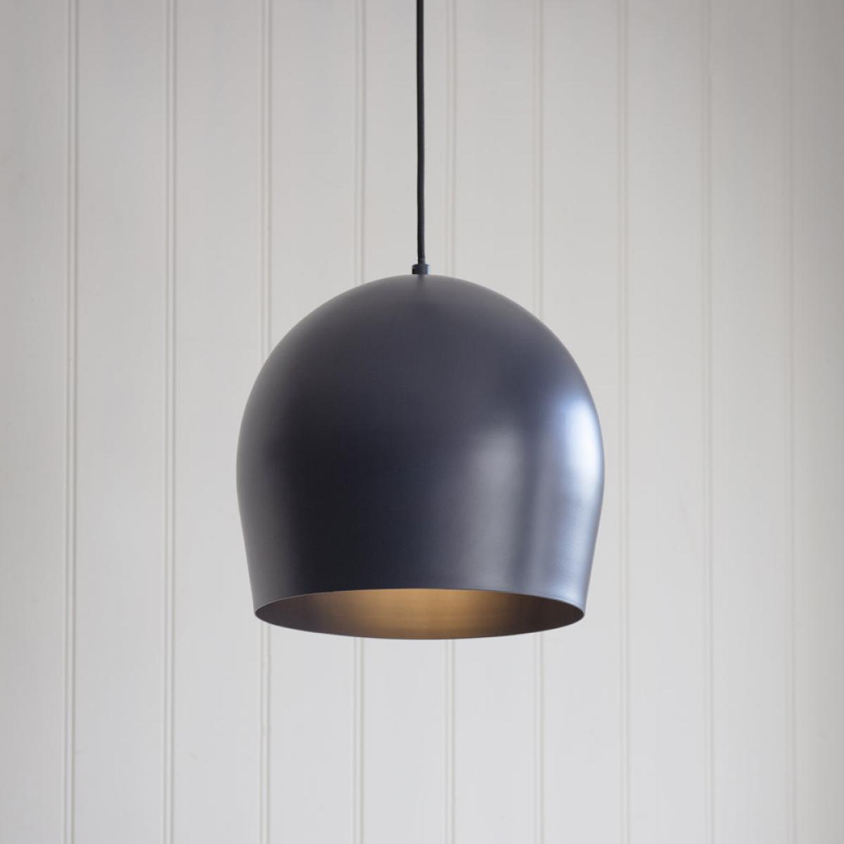 Garden Trading Grafton Pendant Light in Ink Steel – image 1