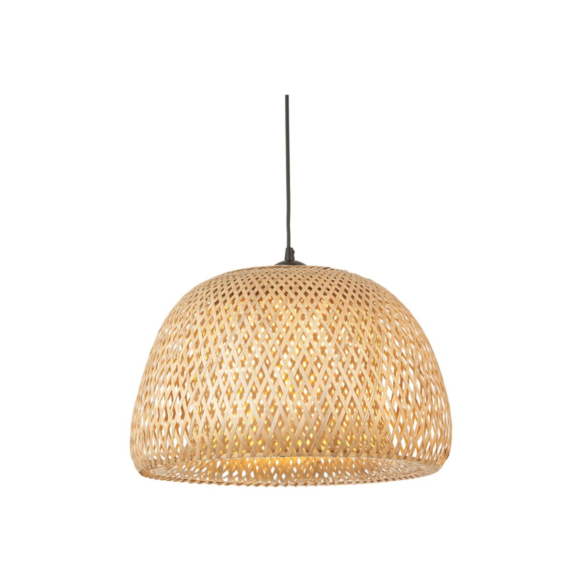 Gallery Interiors Bayley 1 Dome Pendant Light in Natural – image 1