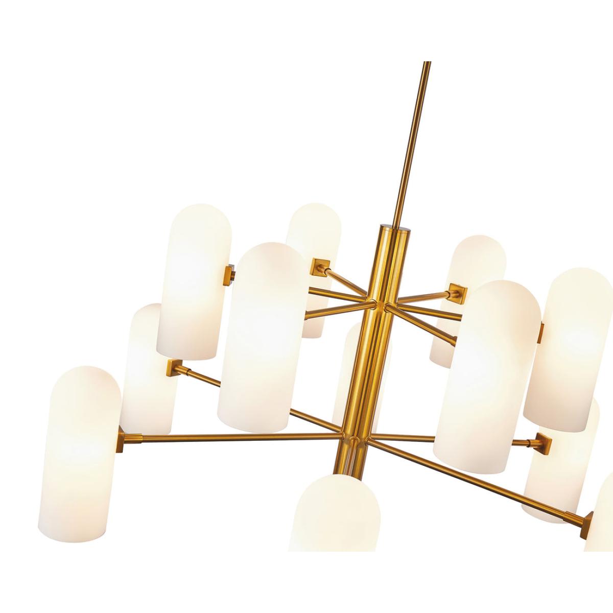 Liang & Eimil Pawson Chandelier - Brass & White Glass – image 5
