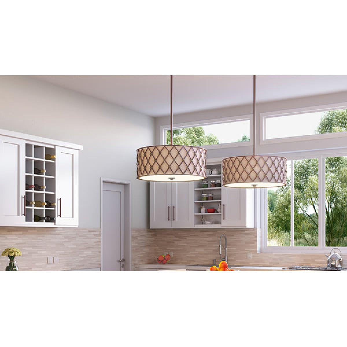 Elstead Brown Lattice 4 Light Pendant Copper Canyon – image 2