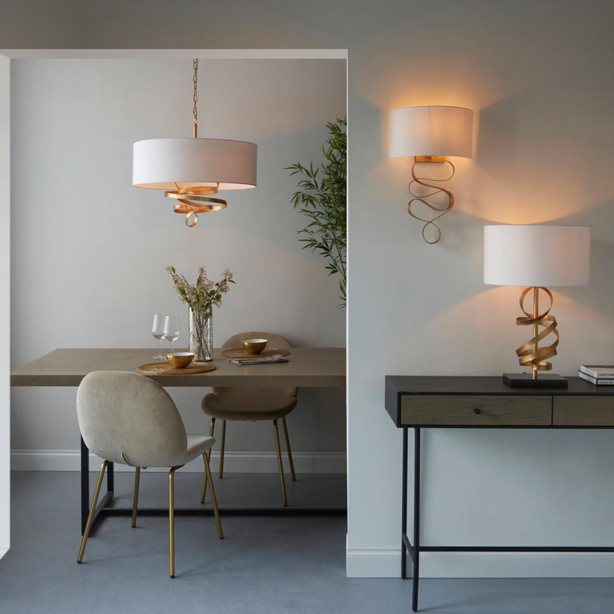 Olivia's Grace Ceiling Light in Gold – image 3
