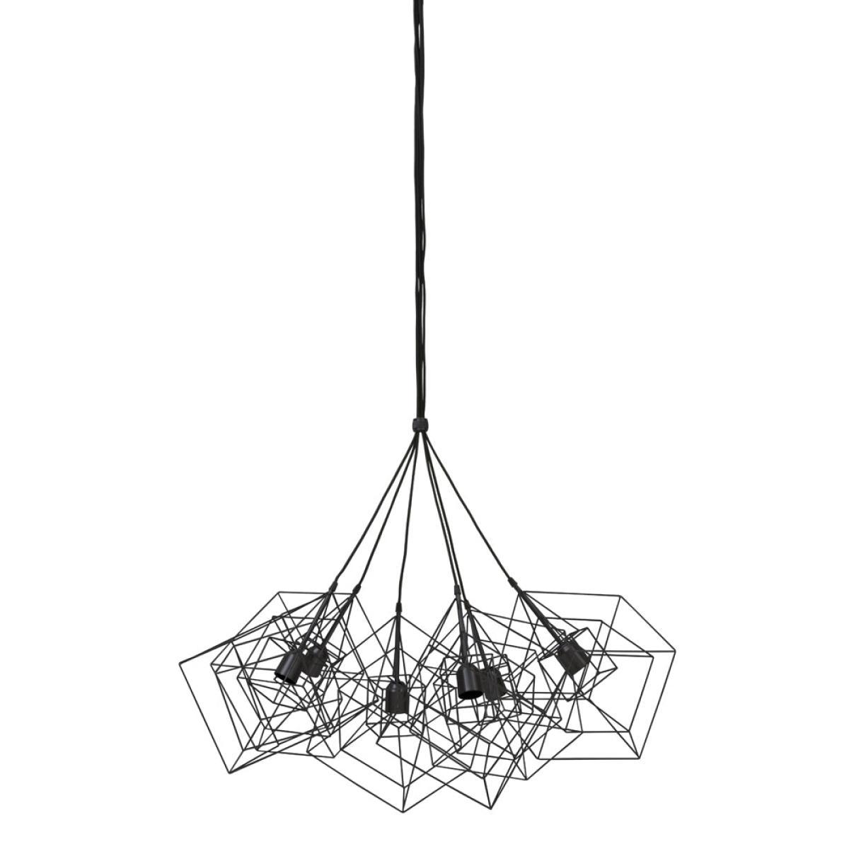 Light & Living Kubinka 6 Lamp Pendant Matt Black – image 2