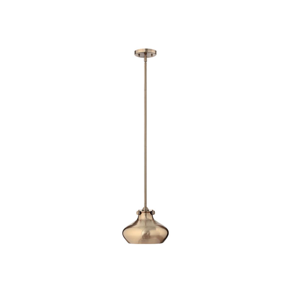 Elstead Hinkley Congress 1 Light Pendant Brushed Caramel