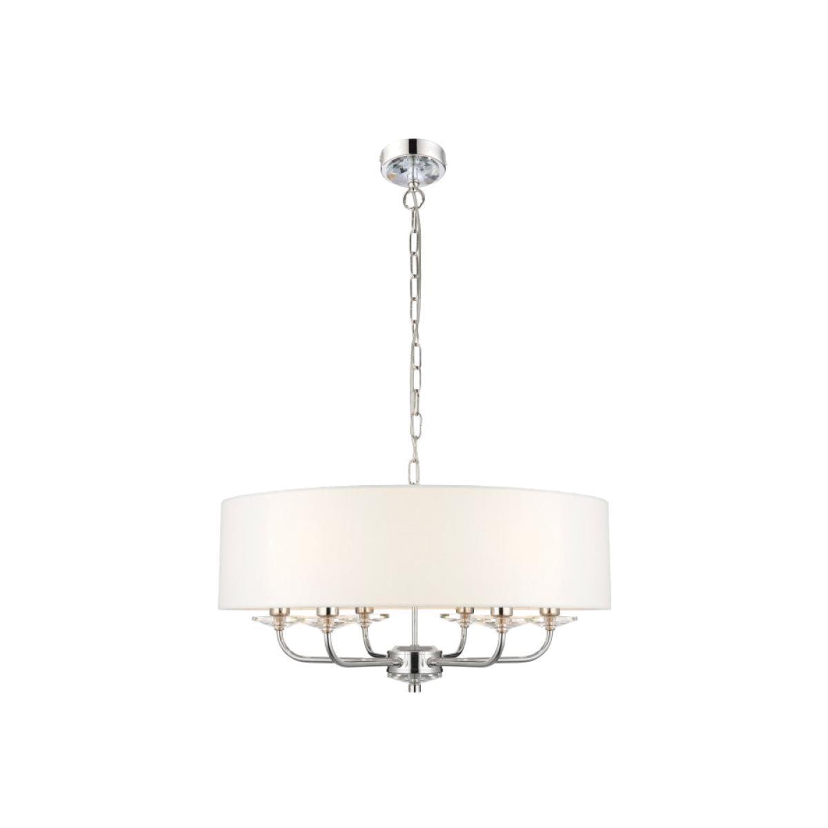 Gallery Direct Nixon 6 Pendant Light Bright Nickel