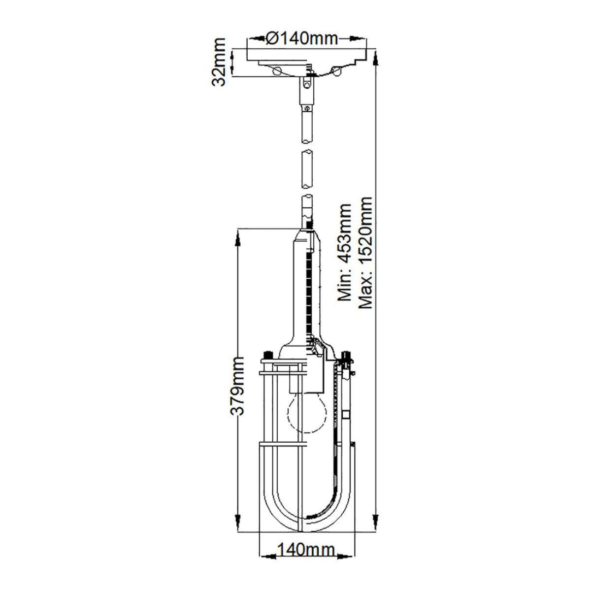 Quintiesse Urban Restoration 1 Light Pendant – image 9