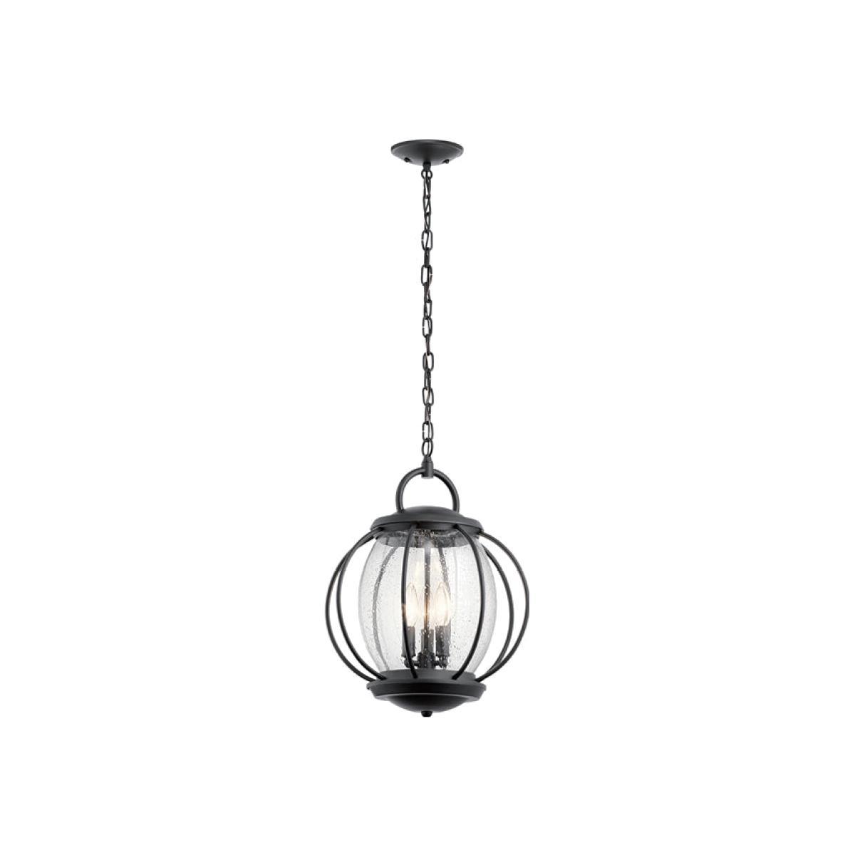 Elstead Vandalia 3 Light Pendant Textured Black – image 1