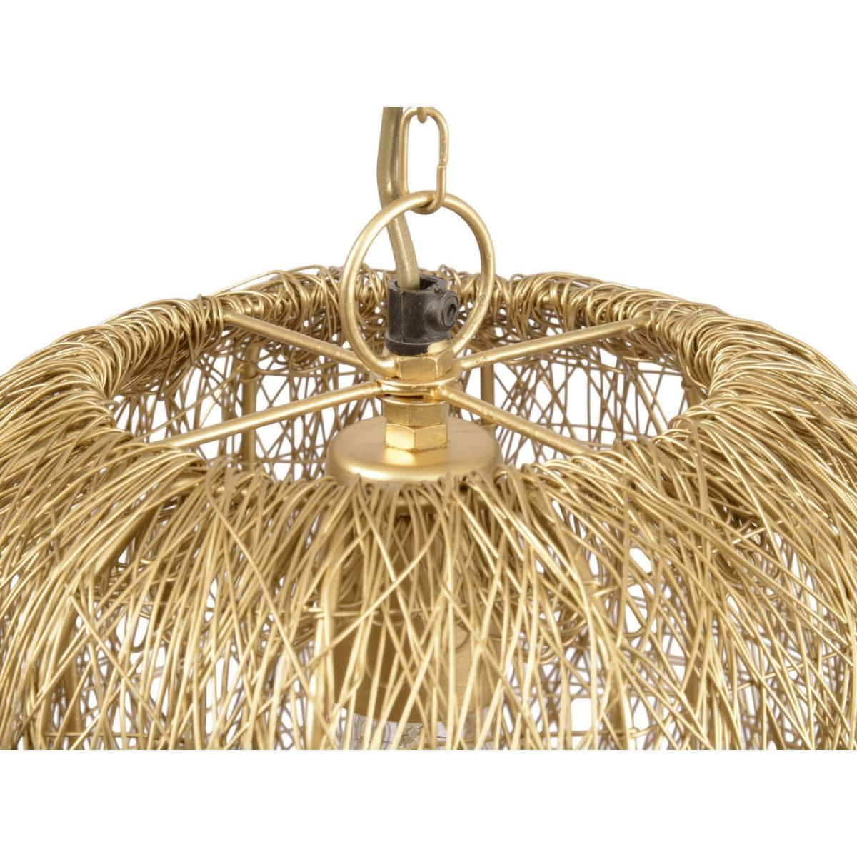 Libra Tova Woven Wire Tall Pendant Gold – image 3