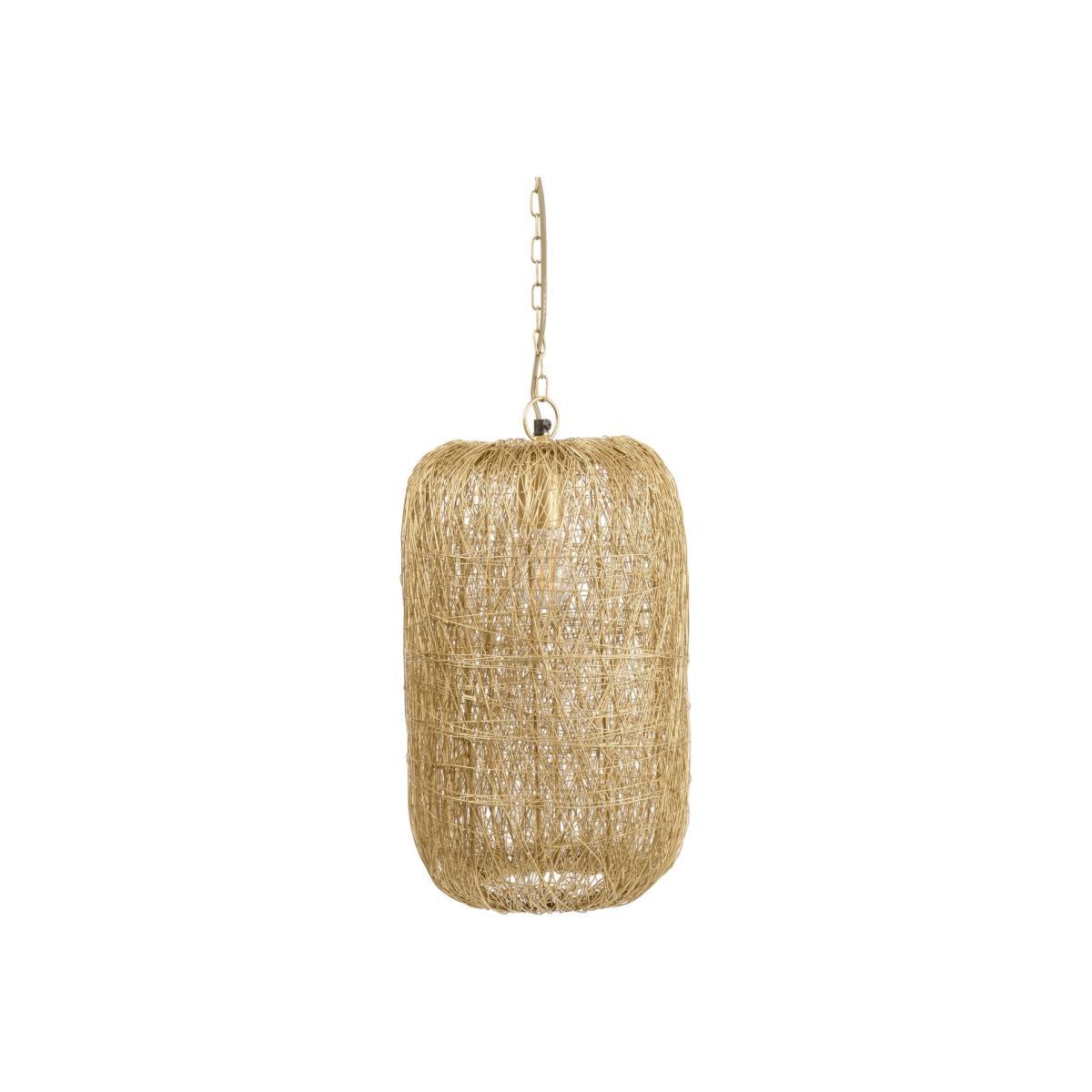 Libra Tova Woven Wire Tall Pendant Gold – image 1