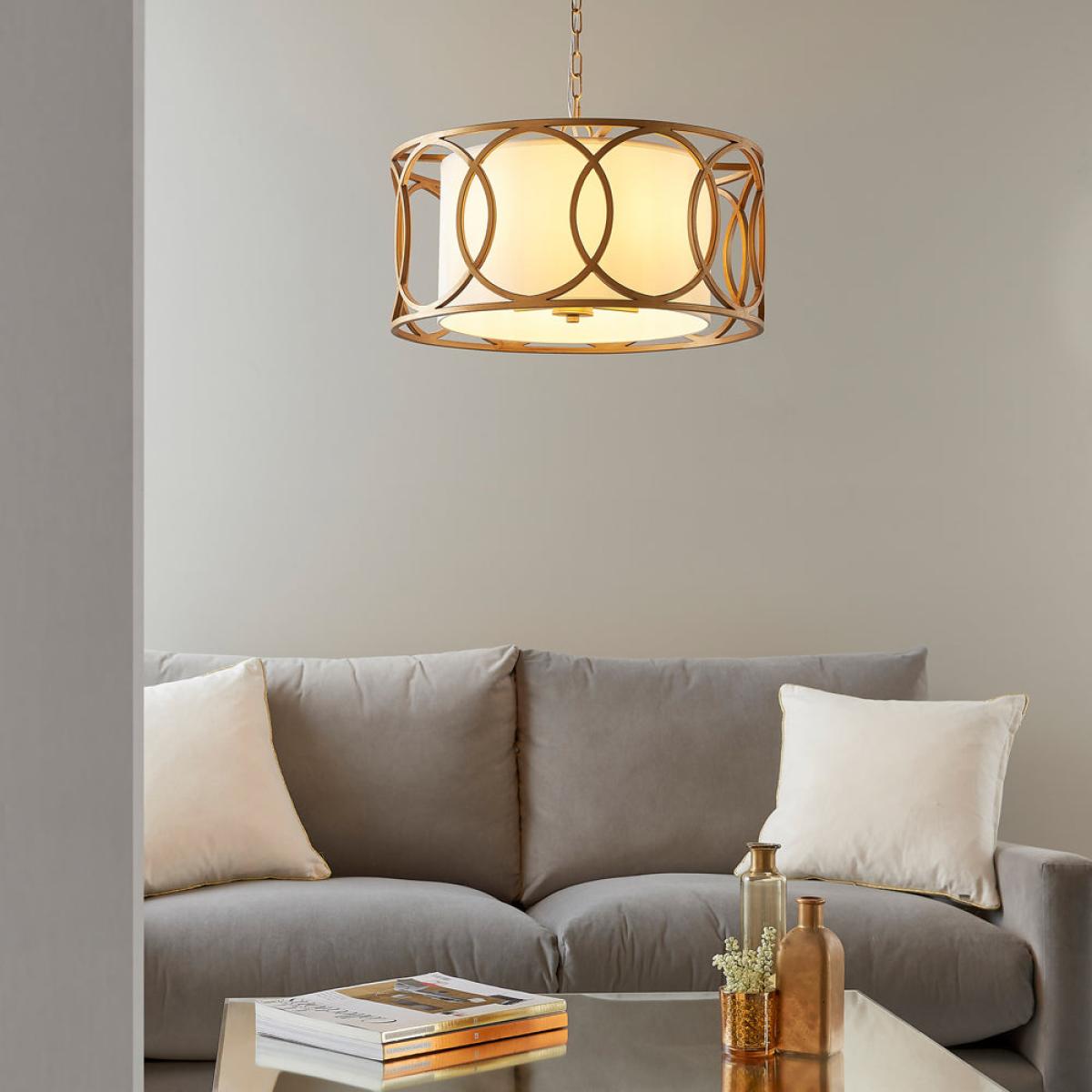 Olivia's Iris Pendant Light in Gold | Outlet – image 3