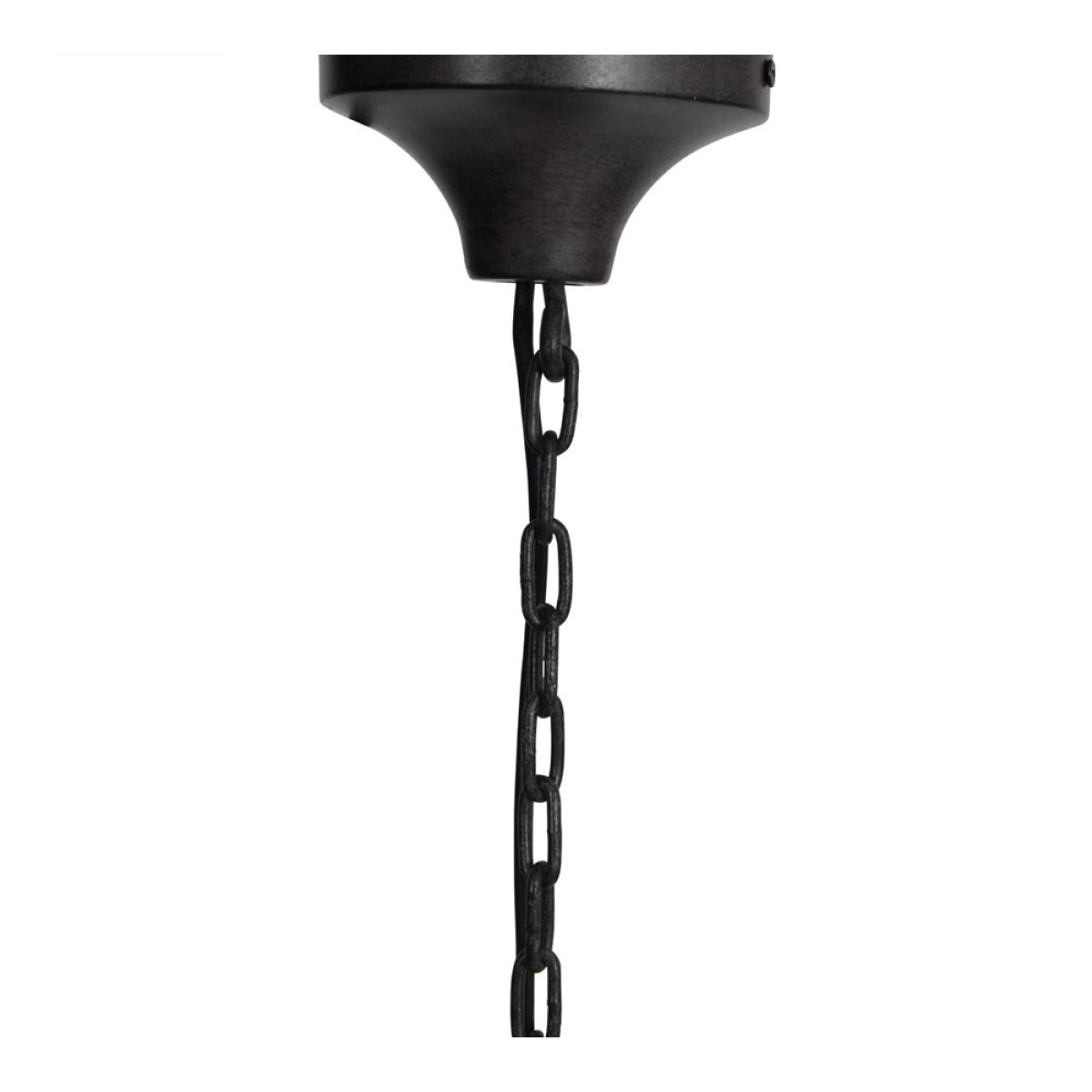 Libra Congleton Triple Glass Pendant Lamp, Oak Wood Frosted Glass Finish – image 3
