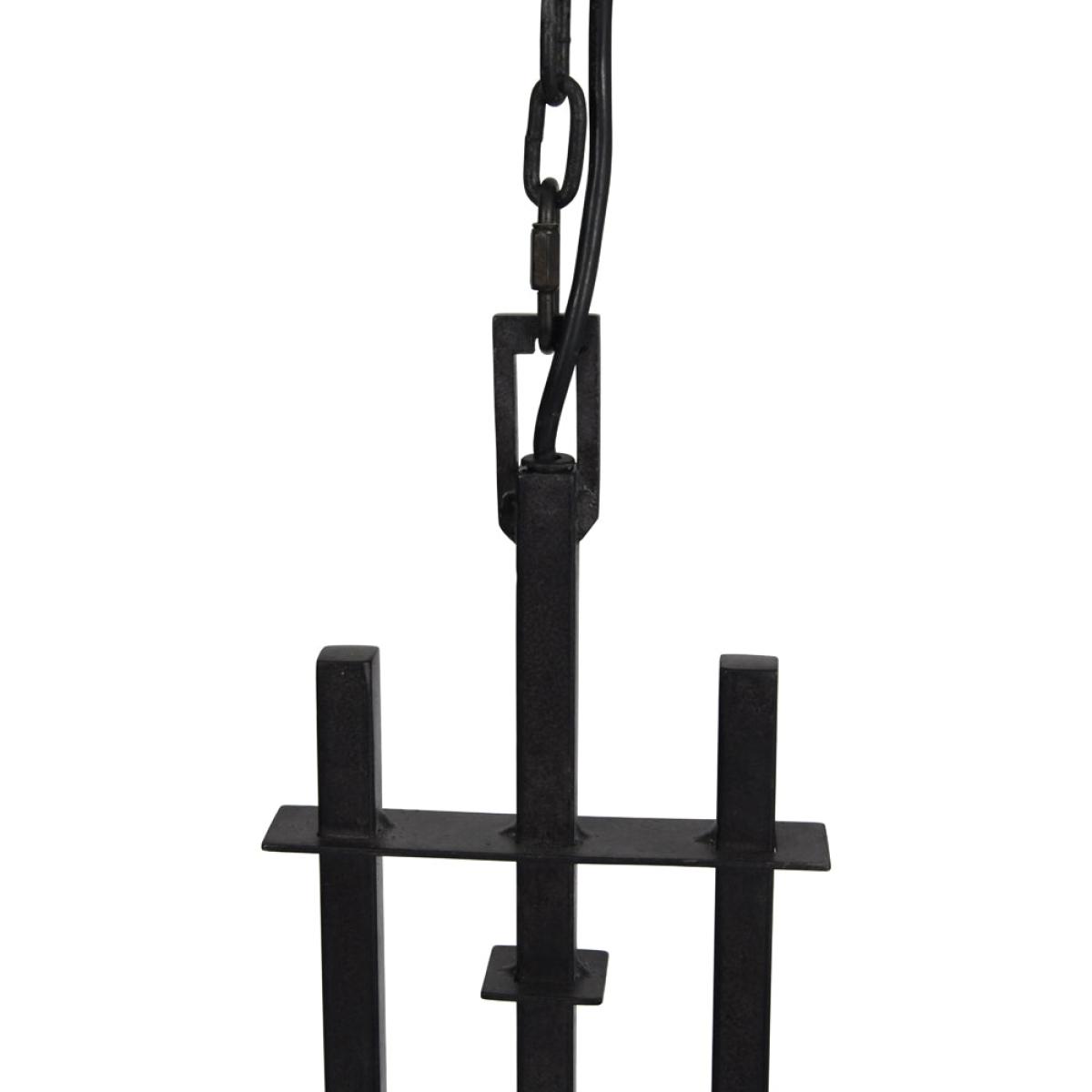 Libra Congleton Triple Glass Pendant Lamp, Oak Wood Frosted Glass Finish – image 4