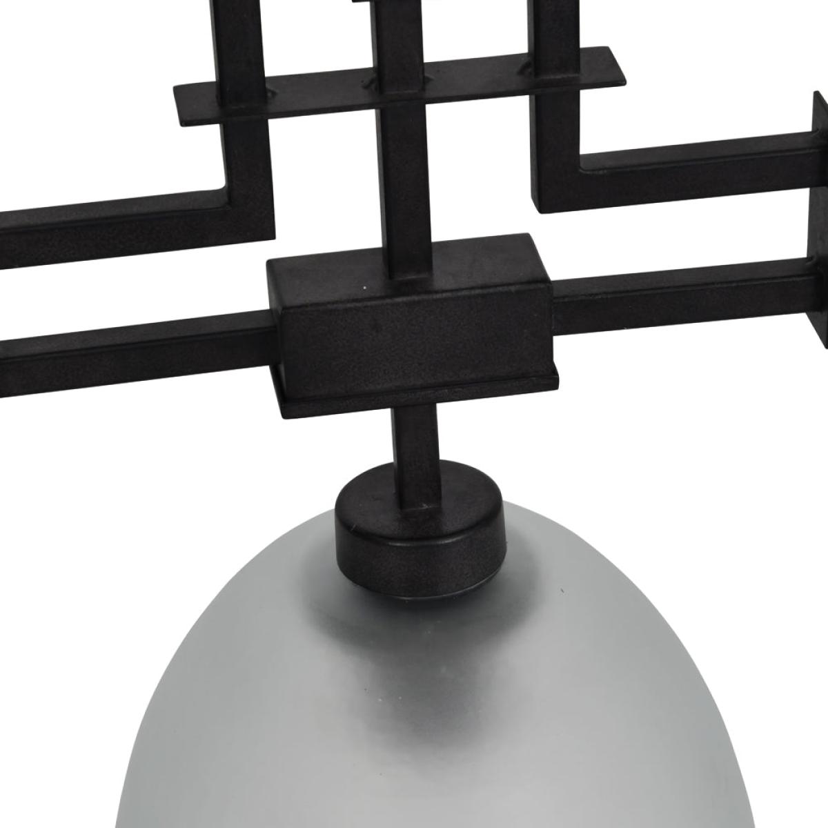 Libra Congleton Triple Glass Pendant Lamp, Oak Wood Frosted Glass Finish – image 5