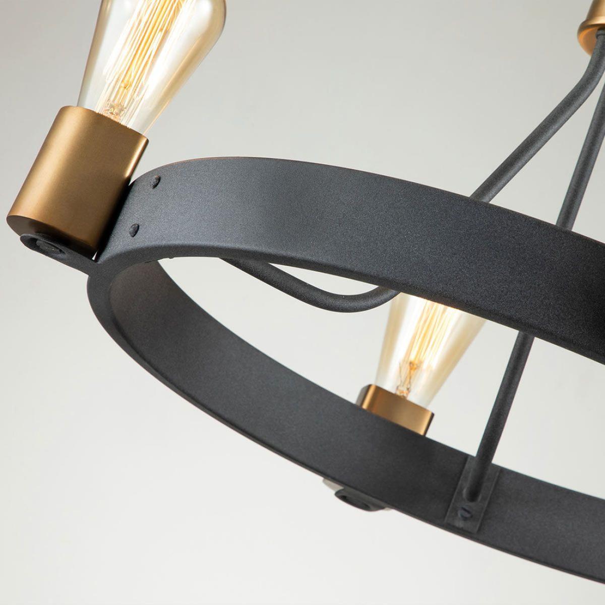 Quintiesse Silas 4 Light Pendant SemiFlush – image 4
