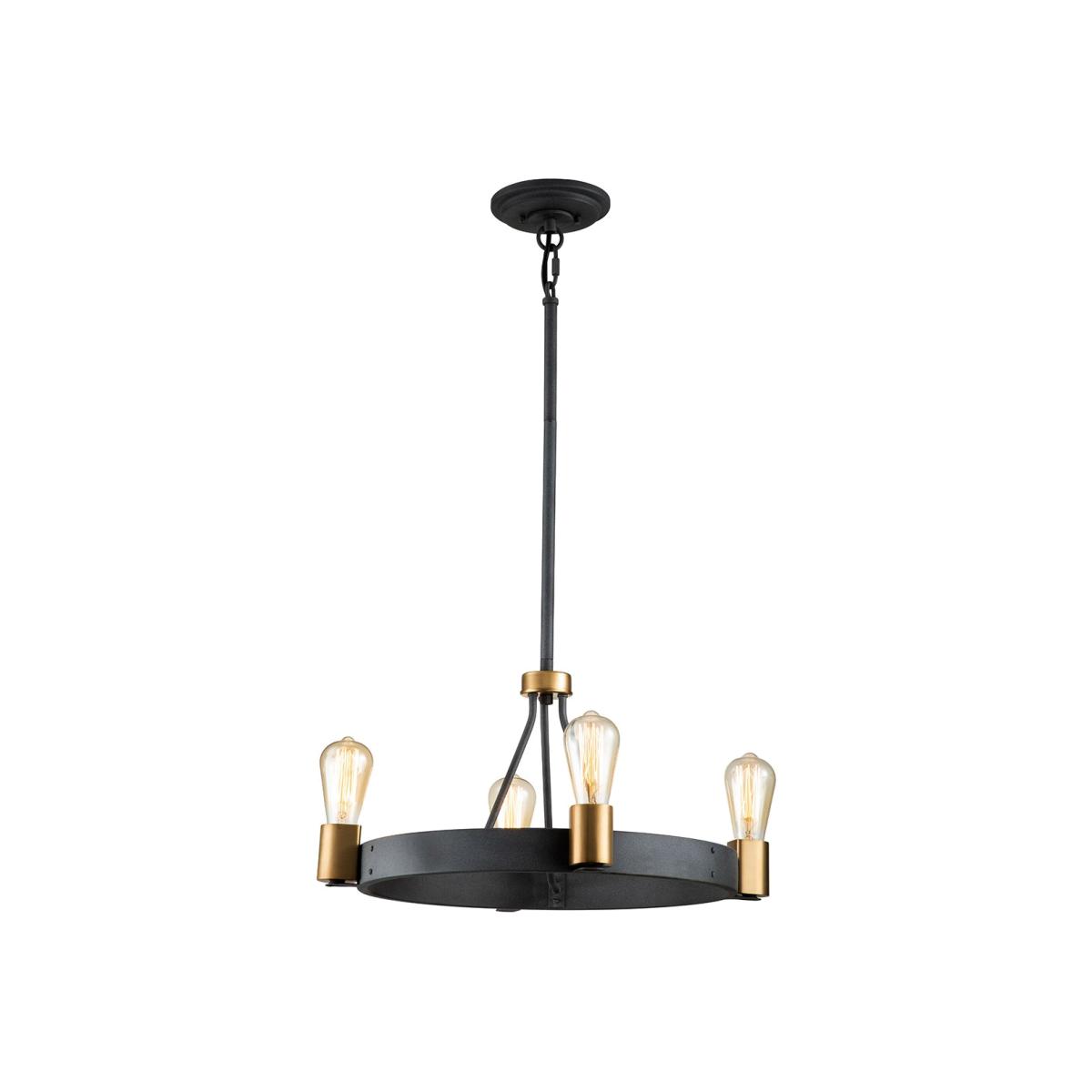 Quintiesse Silas 4 Light Pendant SemiFlush – image 1