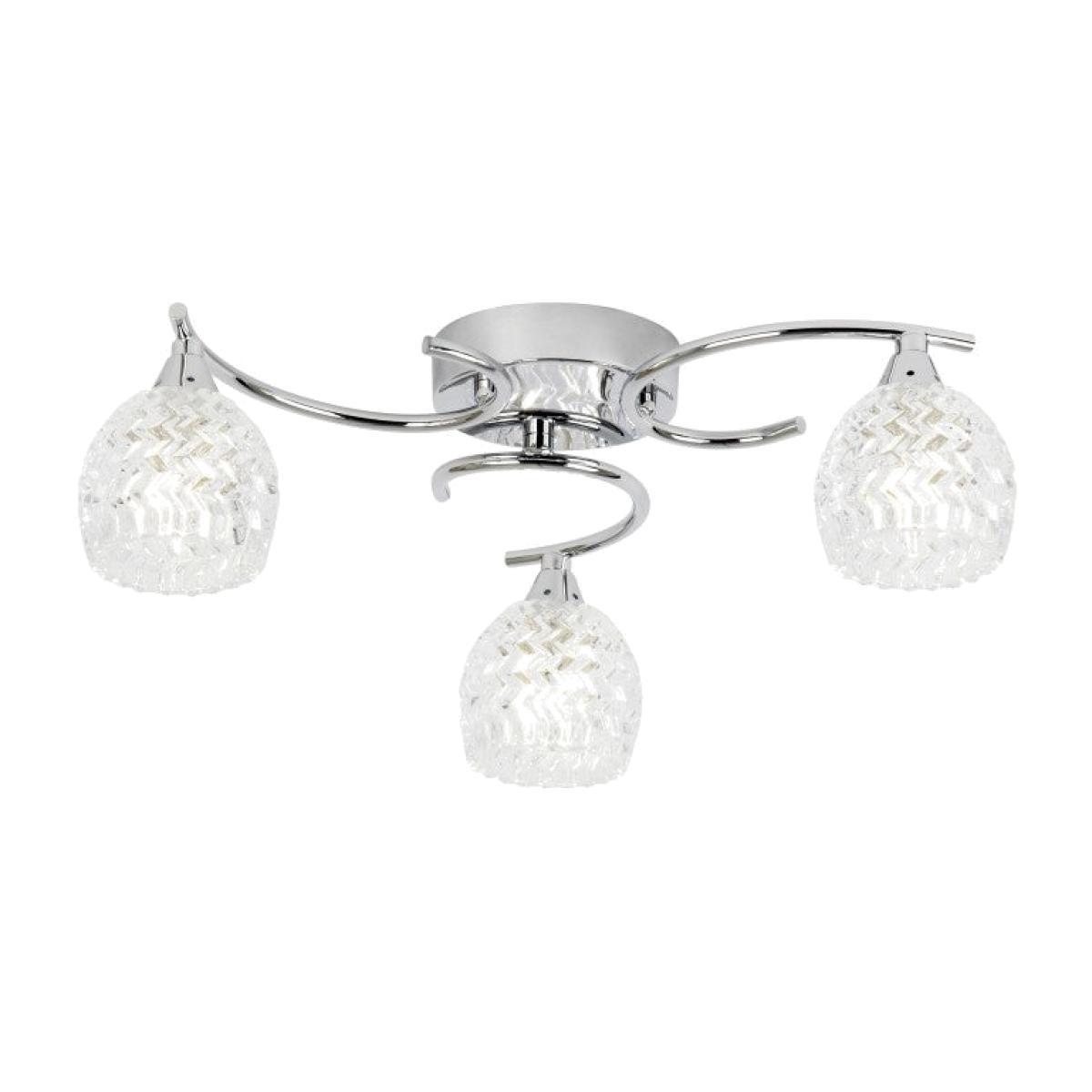 Gallery Direct Boyer 3 Arm Chrome Ceiling Light
