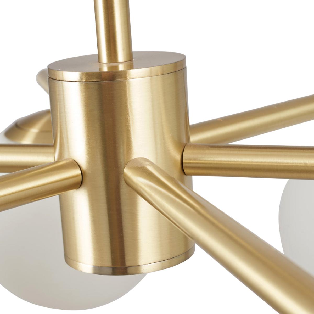 Olivia's Sydney 6 Orb and Metal Pendant in White and Gold – image 6