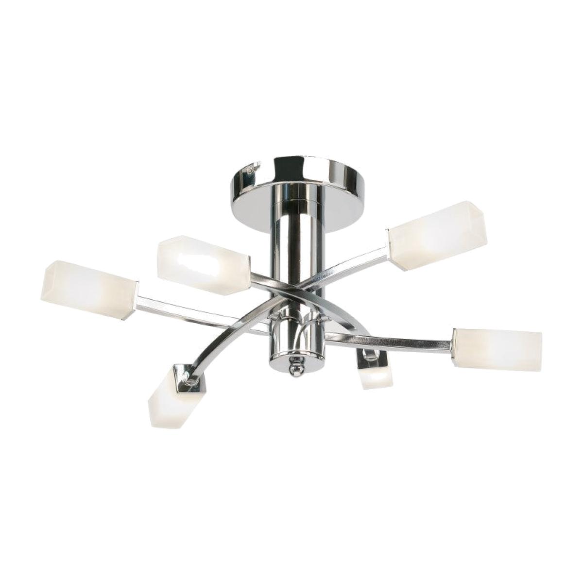 Olivia's Harper 6 Ceiling Lamp Chrome