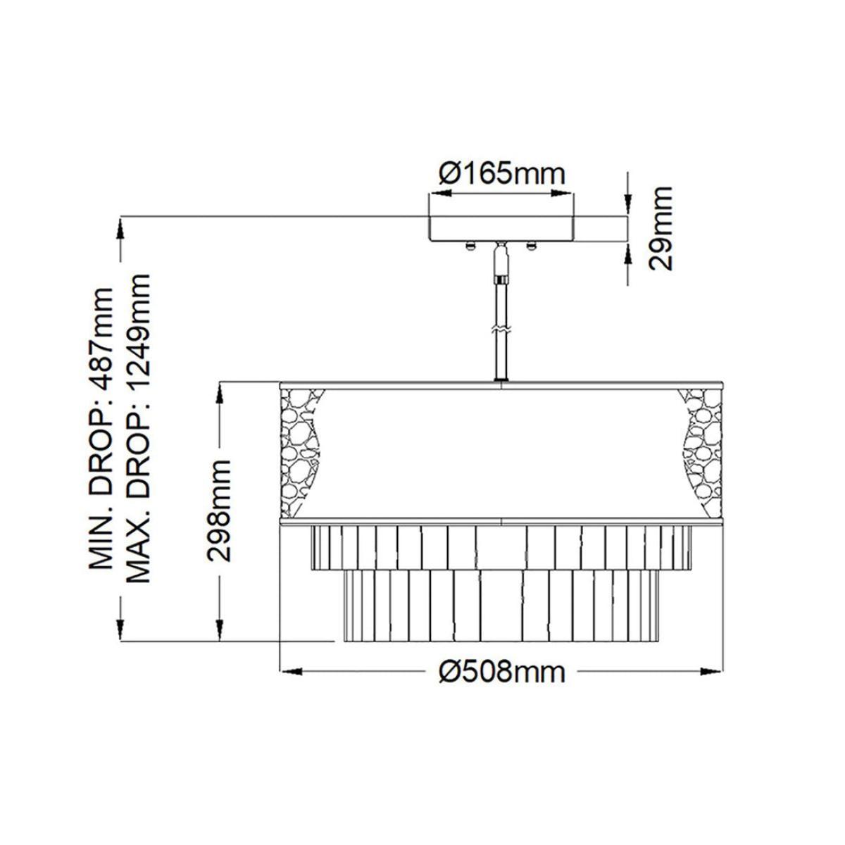 Quintiesse Reverie 4 Light Semiflush Pendant – image 6