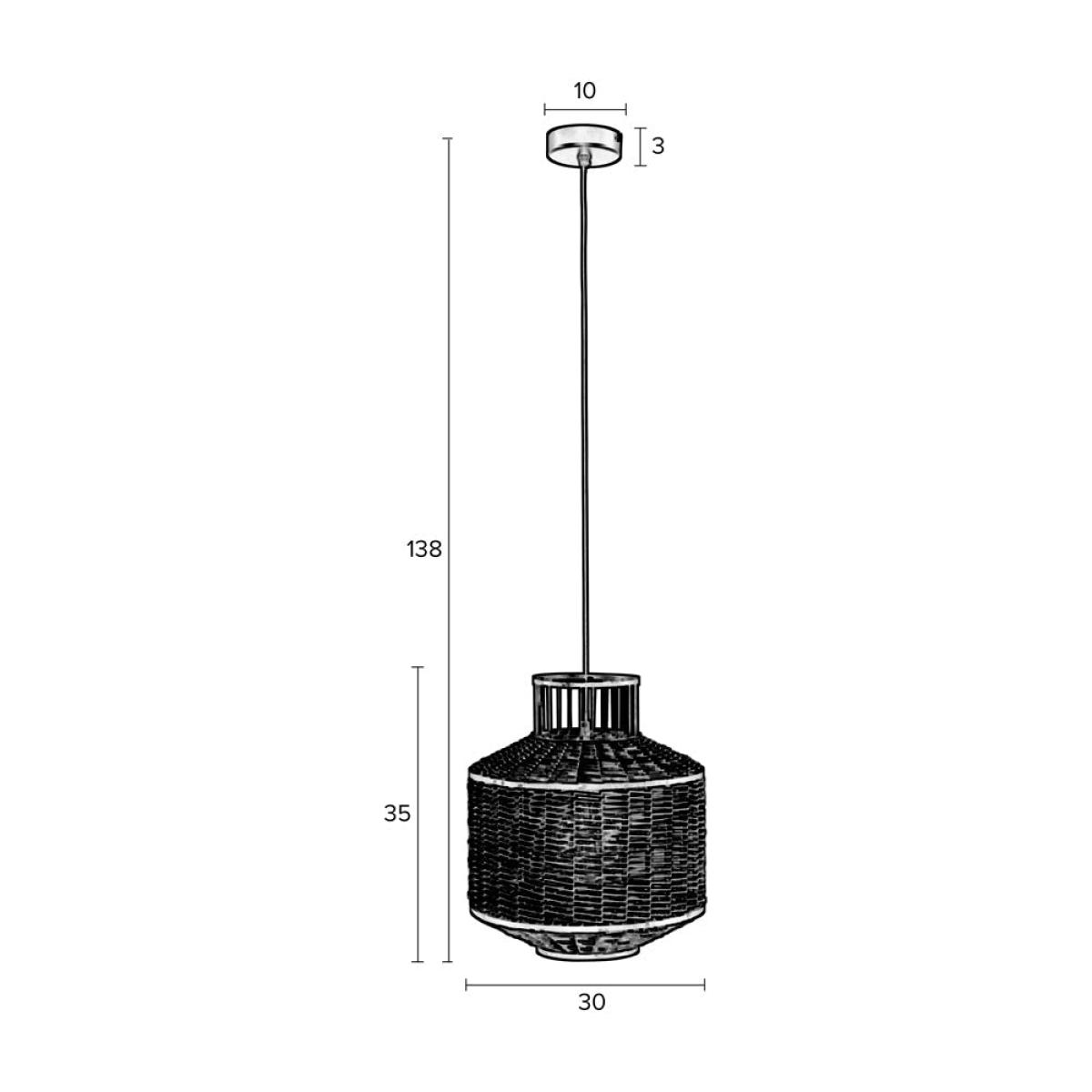 Olivia's Nordic Living Collection - Celina Pendant Lamp in Black | Outlet / Small – image 8