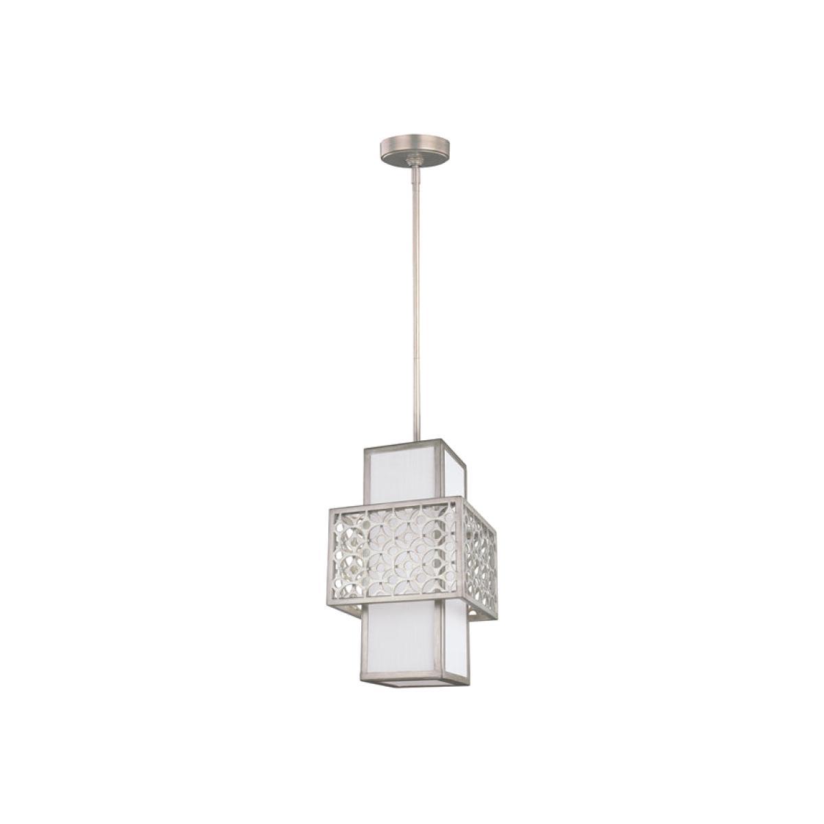 Elstead Kenney 1 Light Pendant Sunrise Silver – image 1