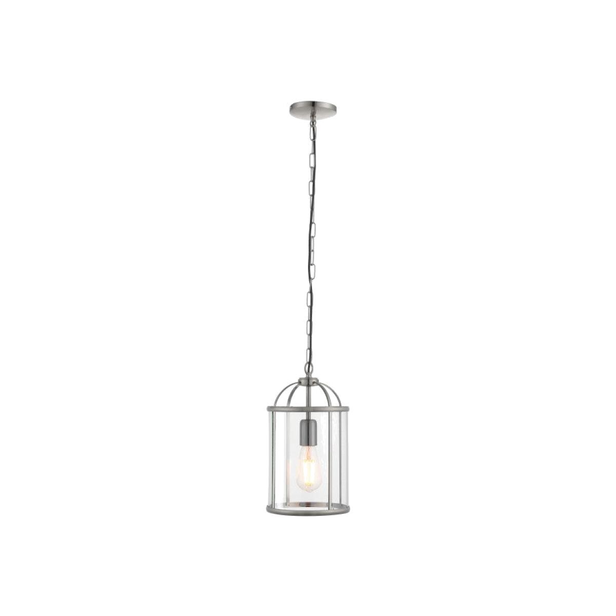 Olivia's Lara Pendant Light Satin Nickel