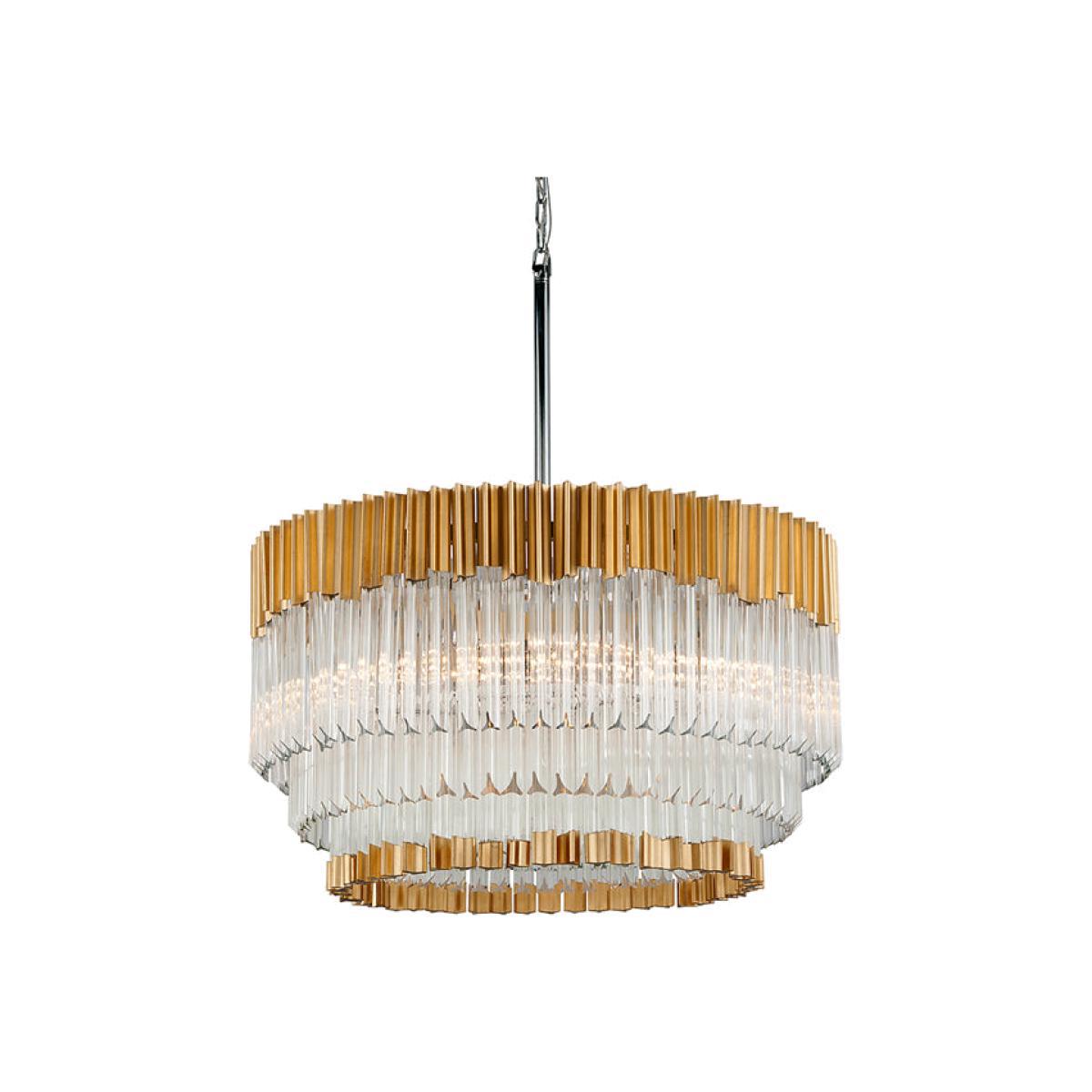 Hudson Valley Lighting Charisma Hand-Crafted Stainless And Alu 8lt Pendant