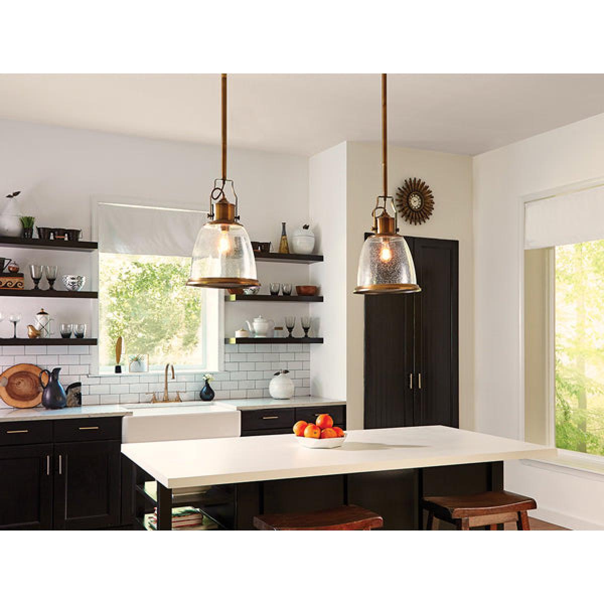 Elstead Hobson 1 Light Pendant Aged Brass / Medium – image 4