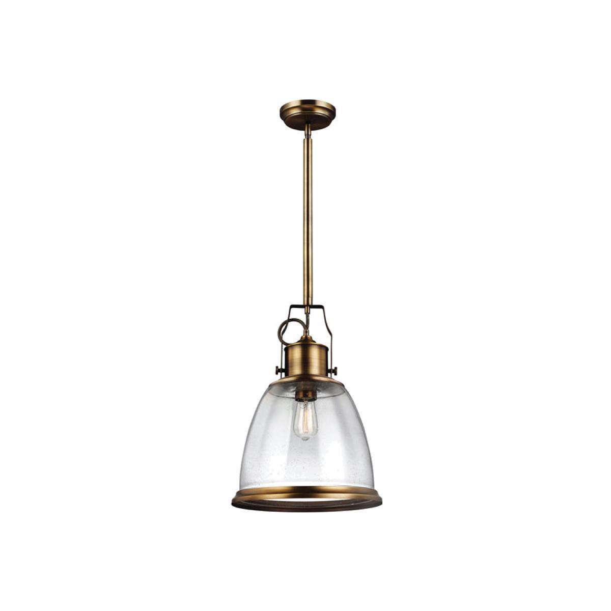 Elstead Hobson 1 Light Pendant Aged Brass / Medium – image 1