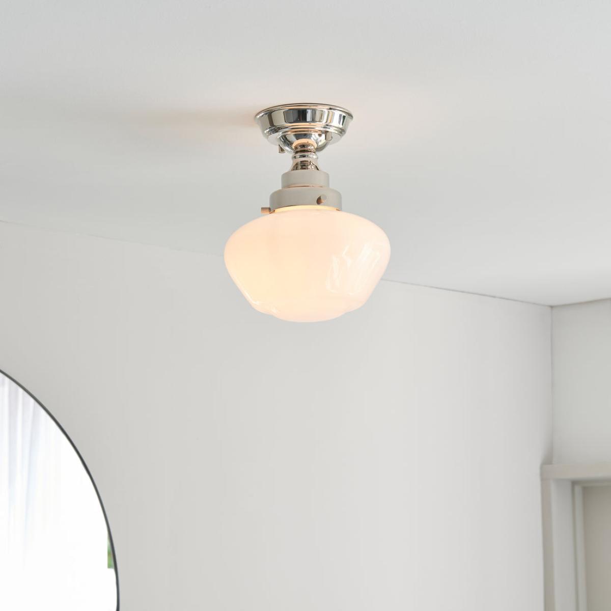Olivia's Isabella Ceiling Light in Brass & Opal Glass – image 5