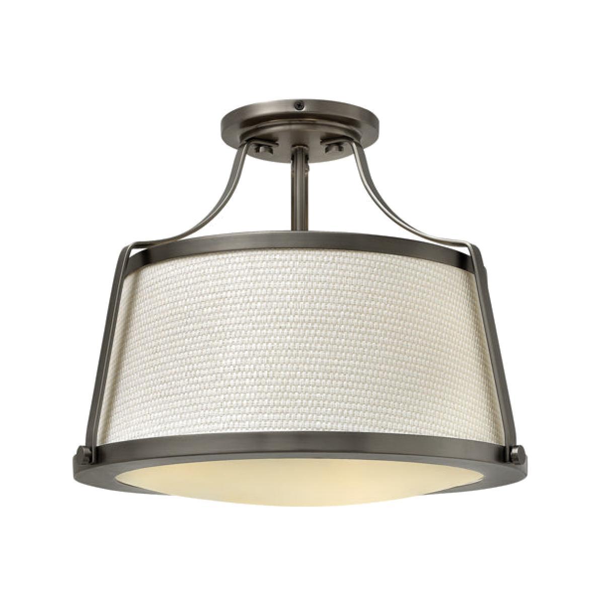 Elstead Charlotte 3 Ceiling Light Light Antique Nickel – image 1