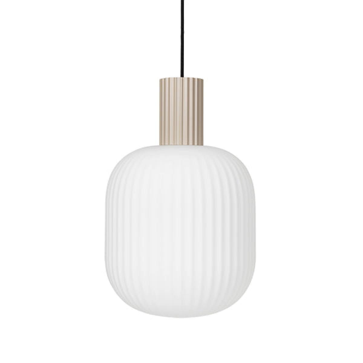 Broste Copenhagen Lolly Ceiling Light Opal Glass Metal Sand / Medium – image 2