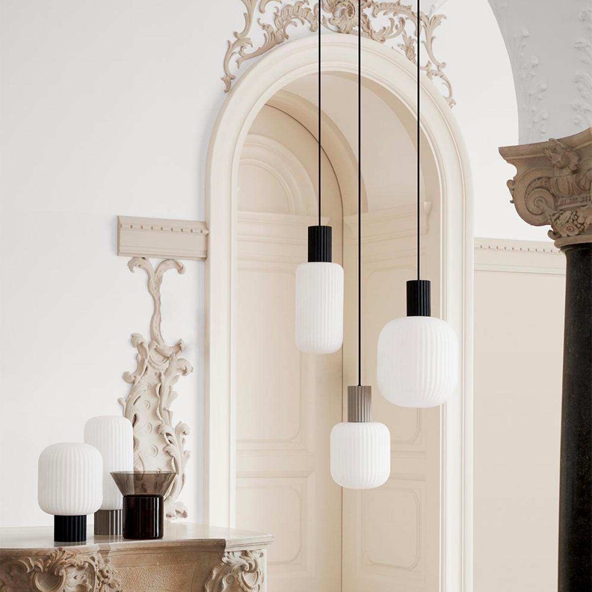 Broste Copenhagen Lolly Ceiling Light Opal Glass Metal Sand / Medium – image 4
