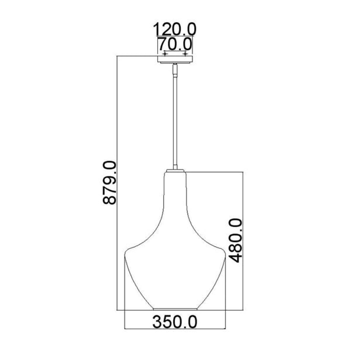 Elstead Everly 1 Light Pendant Chrome / Medium – image 5