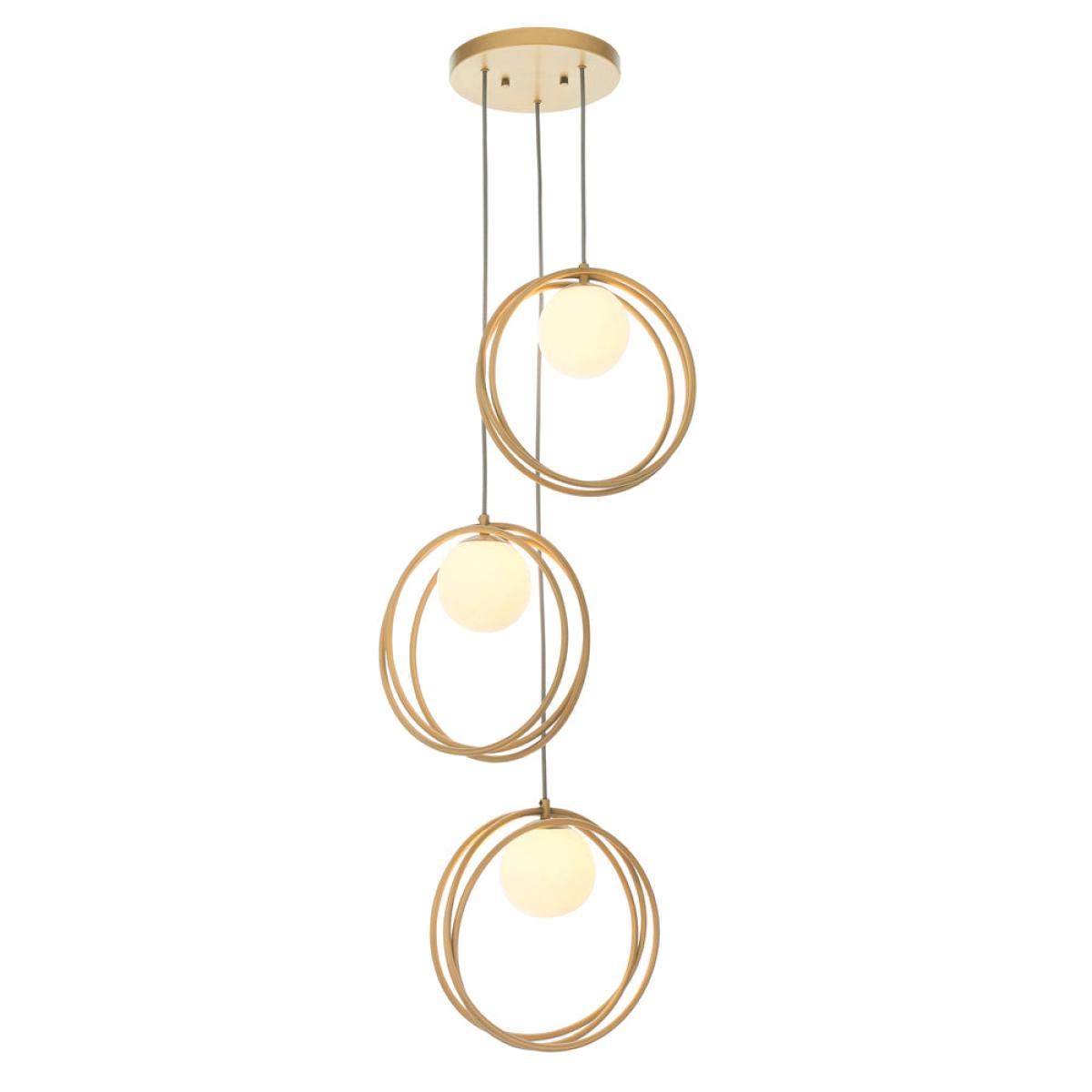 Olivia's Noelle 3 Pendant Light in Gold – image 2