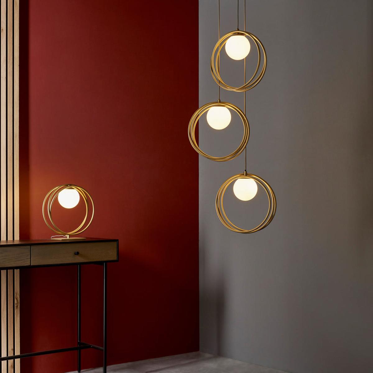 Olivia's Noelle 3 Pendant Light in Gold – image 3