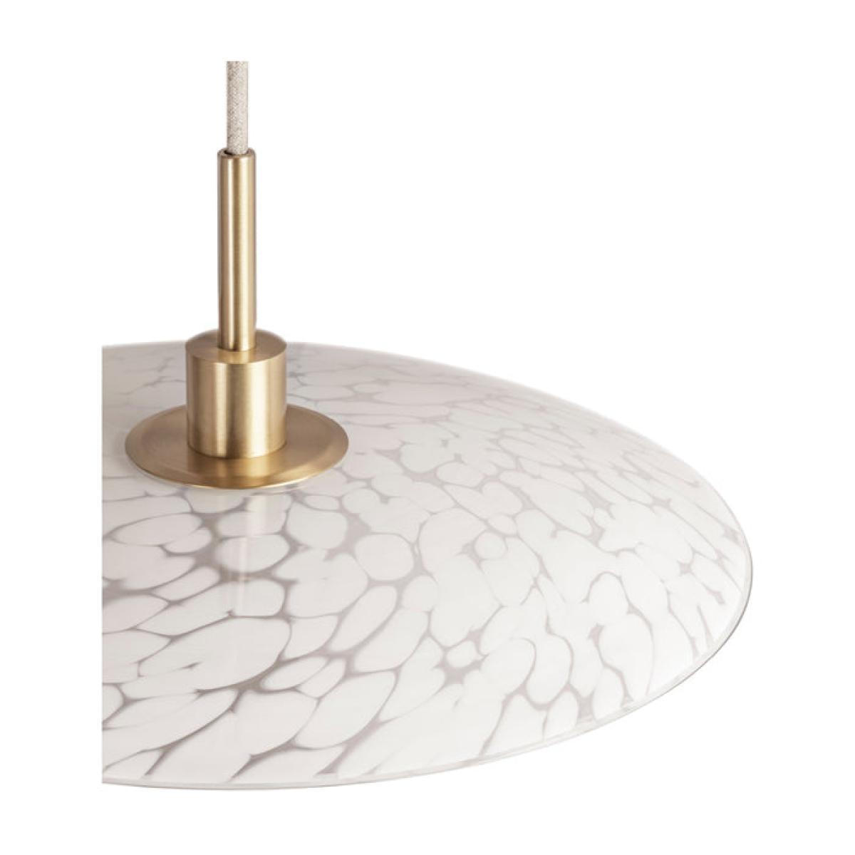 Heathfield & Co Cosmo White and Satin Brass Pendant – image 3