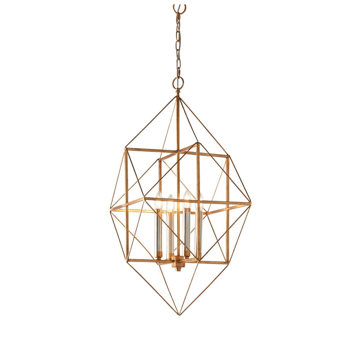 Olivia's Tiffany 4 Large Pendant Light in Gold – image 3