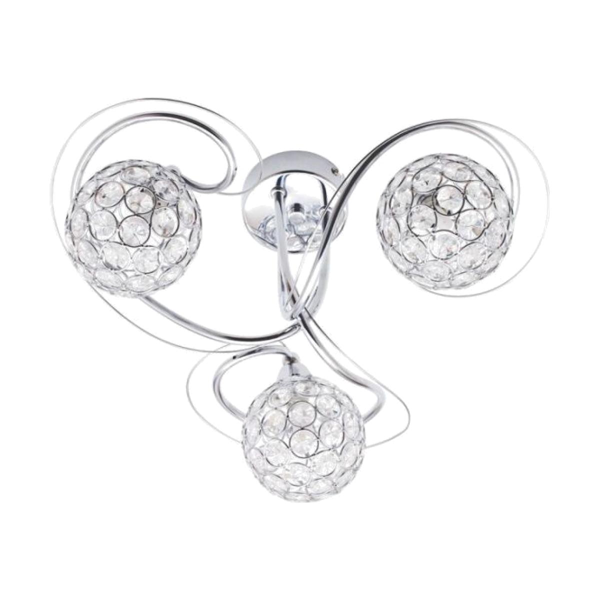 BHS Orianna Flush Ceiling 3 Light Chrome – image 1