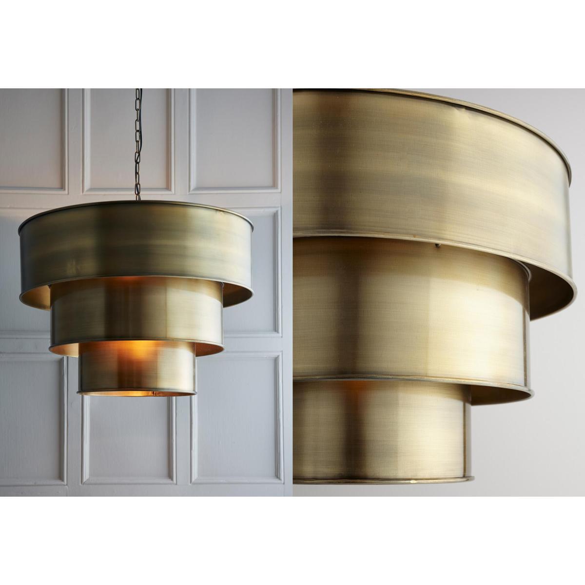 Octavia Antique Brass Pendant, Large – image 3