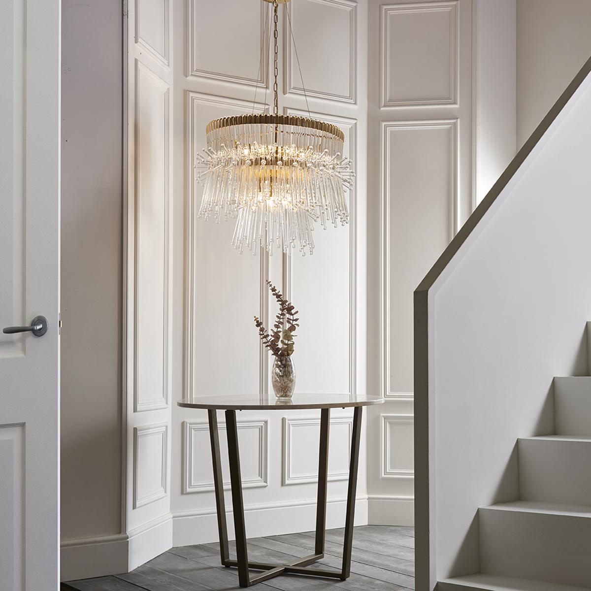 Marcia Glass Rod Pendant in Gold – image 2